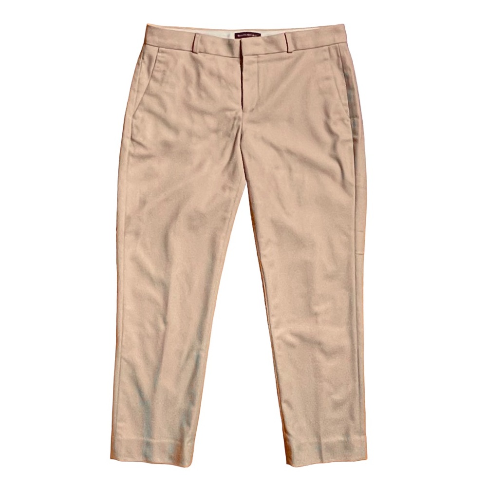 Banana Republic Tan Camel Avery Size 6 Woven In Italy By Nova Fides Wool Blend